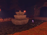 Princess Sally playing with a battery at The Outdoors entrance.