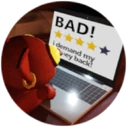 Not Five Stars Badge