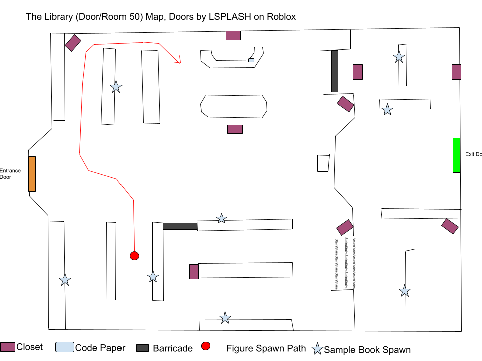 Map to Doors Level 100 (Figure) + bonus tips and door 50 map (with   link) : r/doors_roblox
