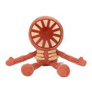 The Figure 's Makeship plush from the side.