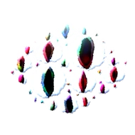 A transparent photo of Eyes' without its particles.