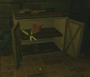 Shears found in a cabinet.