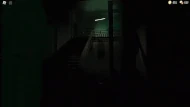 The Figure walking down the stairs in The Electrical Room cutscene.