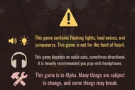 The warning players receive as soon as they join the game and enter the Lobby (After Hotel+ update, but before The Mines update).