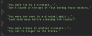 Minecartdeathmessages.png (4 KB) The teaser of death messages for the minecart by RediblesQW.