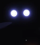 Jeff's face close up.