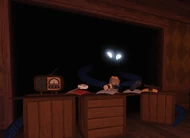 Jeff replacing the tip jar when it gets full.