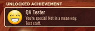 QA Tester Achievement.