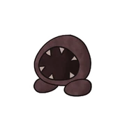 A sticker of Figure's head with feet. The sticker's name being "Micro-meat-düd".