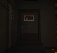 The The Electrical Room's Battery Input door.