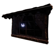 Sally during 2024 trick or treat event in lobby.