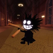 Sally holding Shears