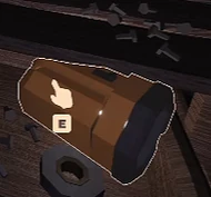 A Bulklight found in a drawer.