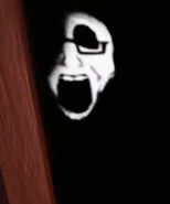 Jack appearing in a closet in Super Hard Mode.