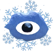 A flat image of one of Snow Seek's eyes.