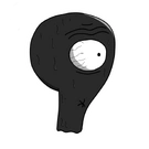 A sticker of Seek but nervous. The sticker's name being "Nervous Seek".