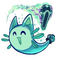 A sticker of Lure and Ambush, the sticker's name being "Ghosts"