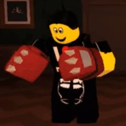 Inspecting and equipping animation.