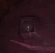 A close-up of one of the Figure's blisters.