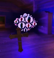 The Crucifix being used on the Eyes.