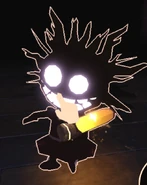 Sally holding a Starlight Vial.