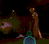 The Figure crushing a Giggle.