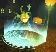 A crucifix being used on a Pumpdrake.