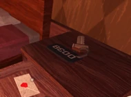 A key on a container.