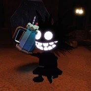 Sally holding a Moonlight Float.