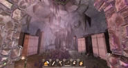 A lush sinkhole room that can be found in the mines.