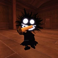 Sally holding a Candle.