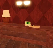 Byte on a table in the Lobby.