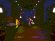 Krampus Figure killing a player in 3rd person