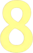 The number 8 that appears on the timer on both the Doors and Levers.