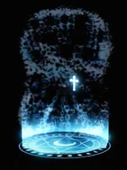 The Crucifix being used on Dread.