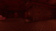 The room turning red after Jack spawned inside of the room.