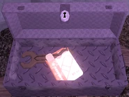 A Bandage Pack in a locked toolbox.