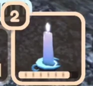The Moonlight Candle seen in the hotbar.