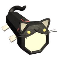 Tuxedo kitty flashlight