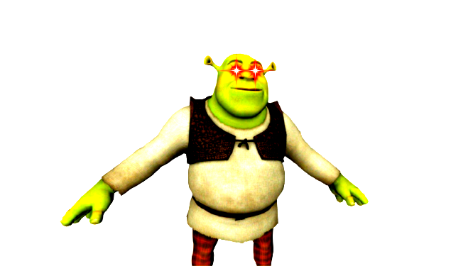 Shrek T pose | Sticker