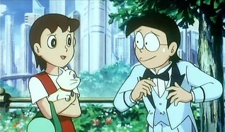 Nobita e Shizuka da adulti