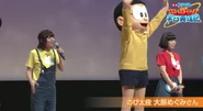 Megumi voicing Nobita Nobi