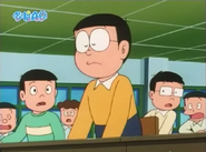 Parallel Nobita answers Sensei's question with ease.