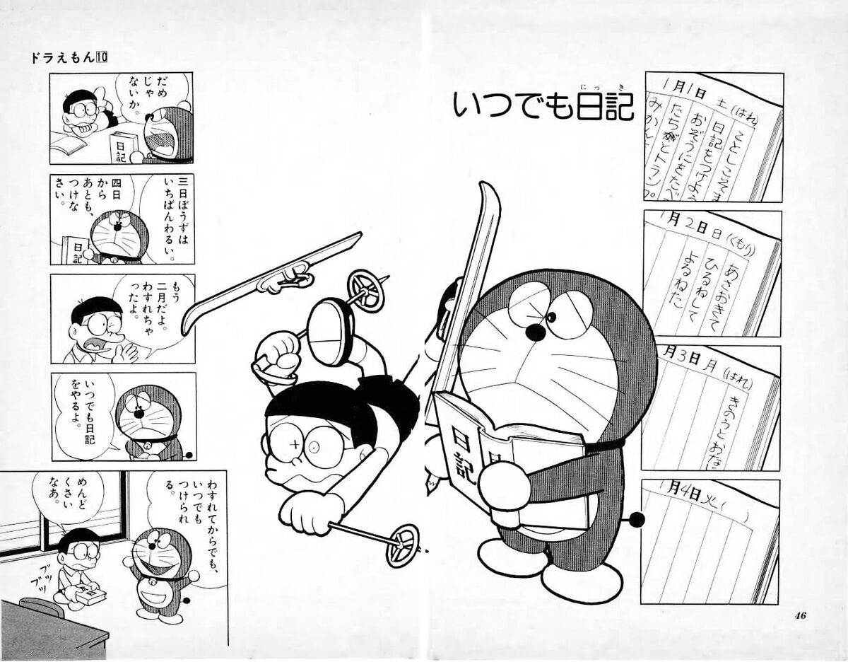 Chapter 171:Anytime Diary | Doraemon Wiki | Fandom