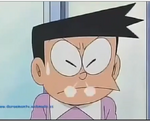 suneo blowing through is nose