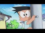 Suneo on telephone pole