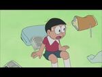 Nobita sitting up