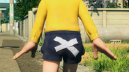 Nobita's shorts ripped