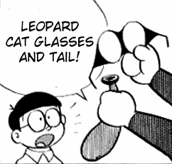 Leopard Cat Glasses And Tail Doraemon Wiki Fandom