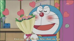 Doraemon in love.